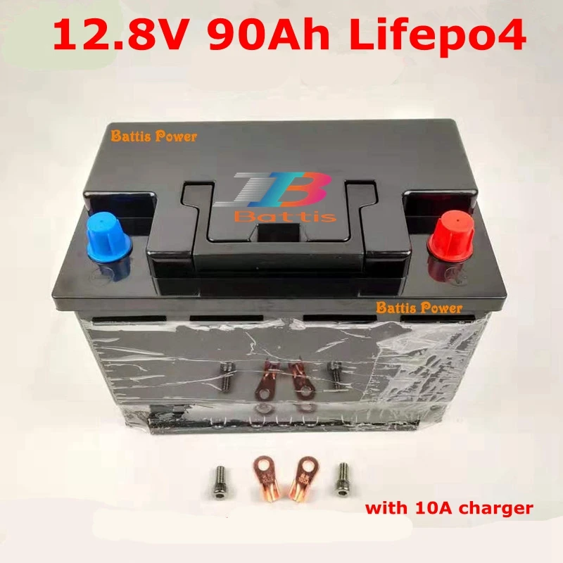 12 8 V 90AH LiFePo4 LFP 12V литиевая батарея с BMS долгий срок службы глубокий цикл Резервная