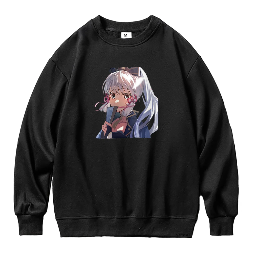 

Anime Kamisato Ayaka Hoodie Women Genshin impact Hoodies Female Harajuku Manga Genshin Hoody Crew Neck Pullover Sweatshirt