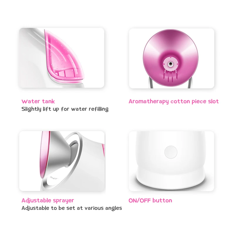 Профессиональный паровой аппарат для лица с горячим распылением ионный спрей