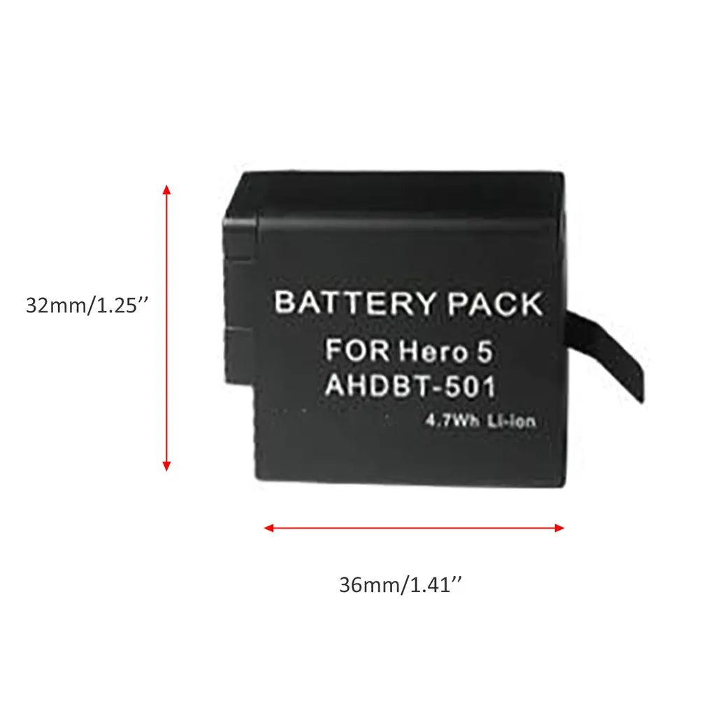 

Battery Charger USB Kit For GoPro Hero7 Go Pro with 1600mAh Battery Charger Battery Set