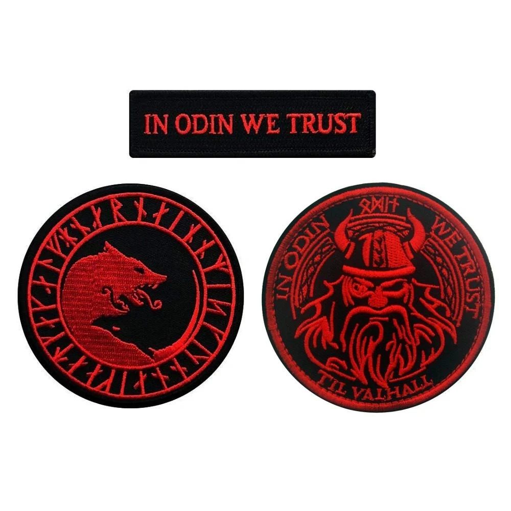 Valknut Valhalla тактические нашивки викингов искусственная птица солнце эмблема