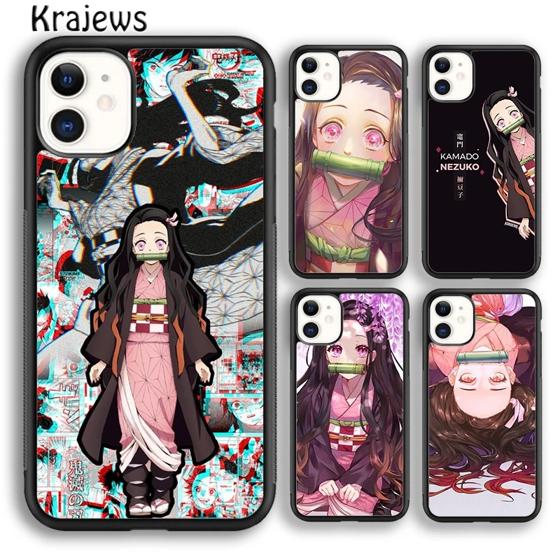 Netsuko Kimetsu no yaiba чехол для телефона iPhone 14 5s 6s 7 8 plus X XS XR 11 12 13 pro max Samsung Galaxy S21 S22 Ultra -