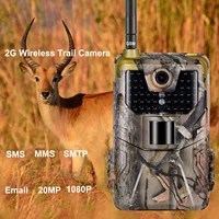 wildlife trail camera photo traps night vision 2g sms mms smtp email cellular hunting cameras hc900m 20mp 1080p surveillance