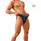 Трусы-танга мужские быстросохнущие, стринги из вискозы, пикантное нижнее белье для геев, джоки, трусы H