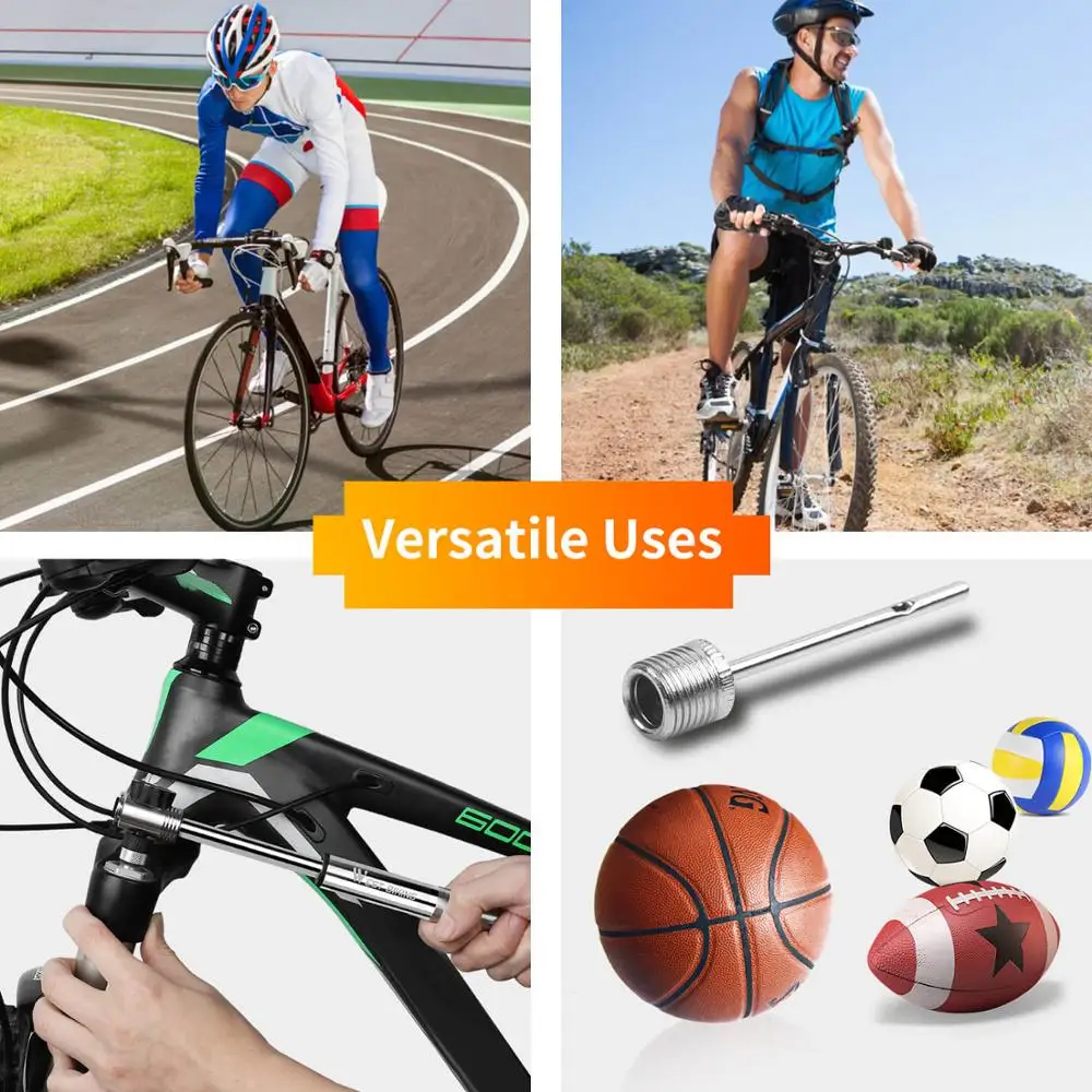 

WEST BIKING 300 Psi Mini Bike Pump With Gauge Mountain Road Bicycle High Pressure Hand Air Pump CNC Cycling Pump Tire Inflator