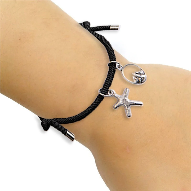 

Two Couple Bracelet Love Witness Star Moon Bracelet Lovers Bracelet
