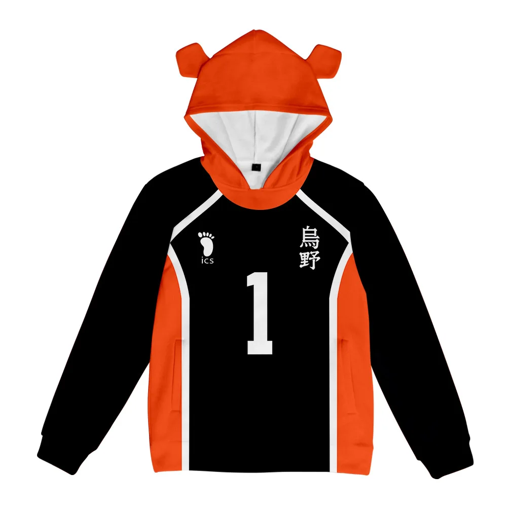 

New Haikyu Pig Ear Hooded Sweatshirt Women/Men Clothes Casual Hoodie Sweatshirt FY01750X02