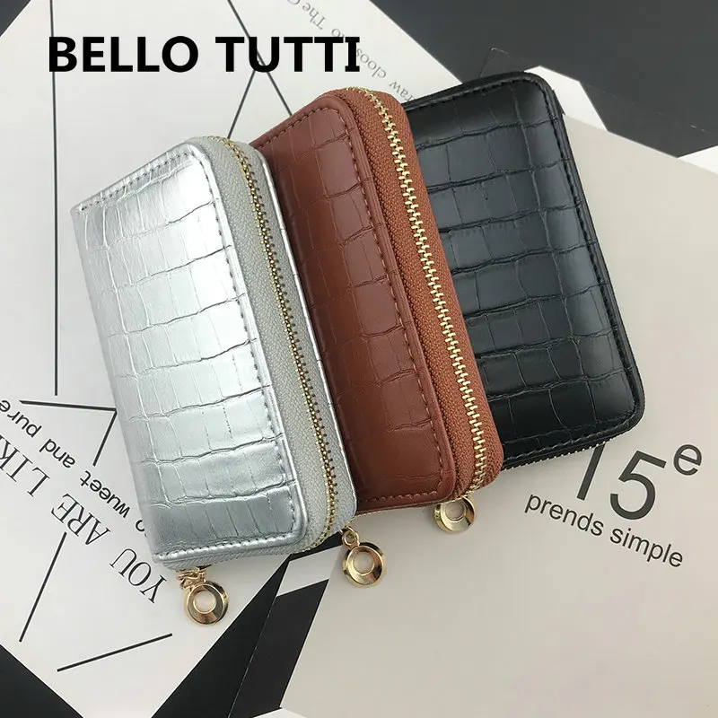 BELLO TUTTI Модные женские кошельки из искусственной кожи держатели для карт тонкий