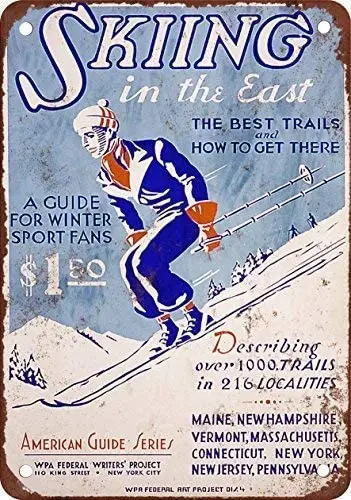 

Бит кошечка Лыжный спорт на востоке выглядят воспроизведение металла плакат Забавный знак олова Арт Декор для стен в винтажном стиле Алюми...