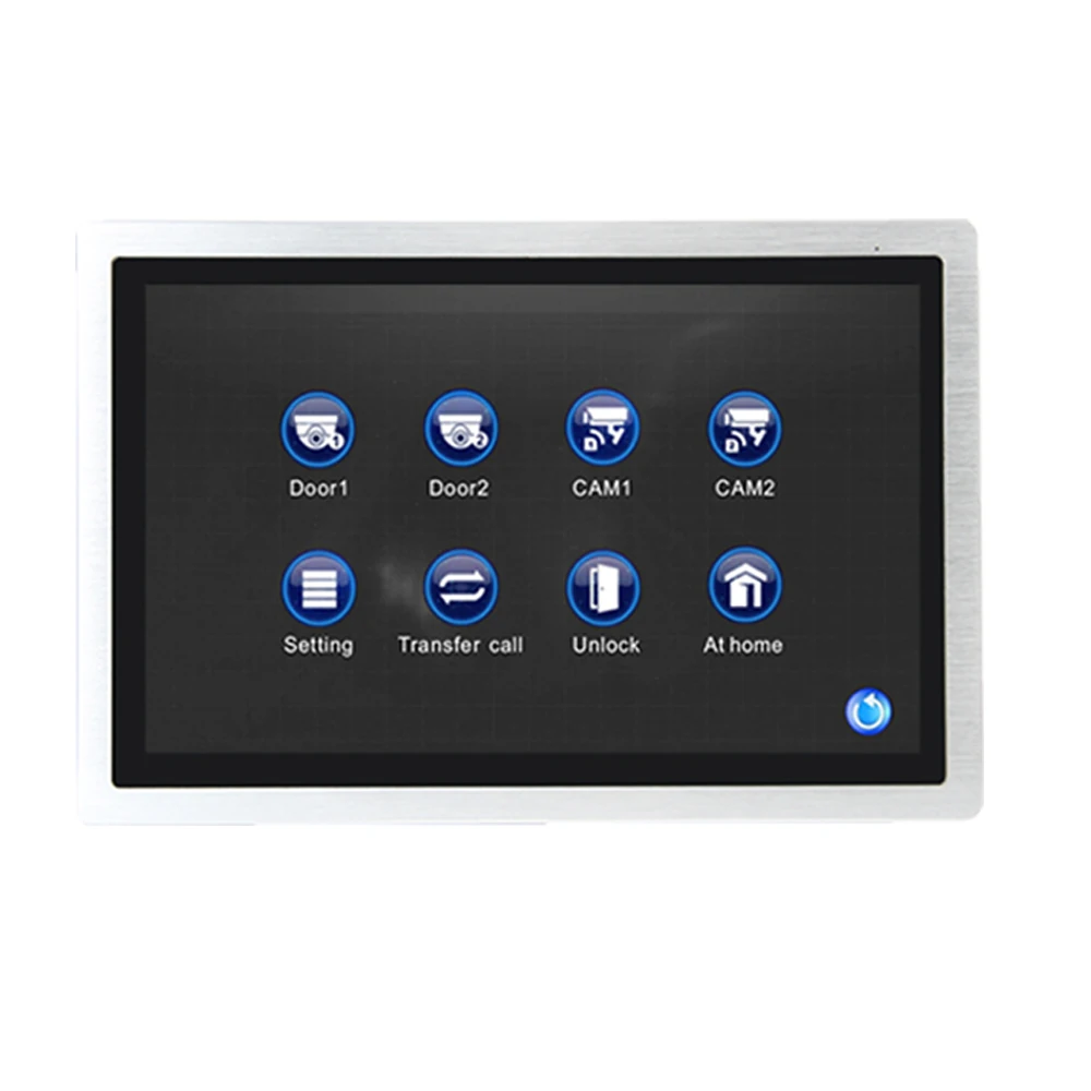 Dragonsview 10 Inch Smart Wifi Video Doorbell Intercom System with RFID Password Wireless Video Door Phone IP 4 Channels