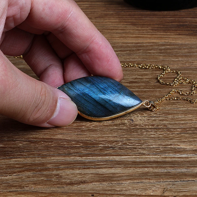 Женское Ожерелье с камнем лунного камня | Украшения и аксессуары