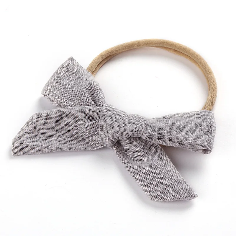 1 шт. детская эластичная повязка на голову из хлопка и льна| |