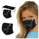 Защитная маска для лица, одноразовые гигиенические маски, 50 шт., маска для лица для мужчин и женщин с принтом кошки, 3-слойная маска с петлями для ушей, маска Anti-PM2.5