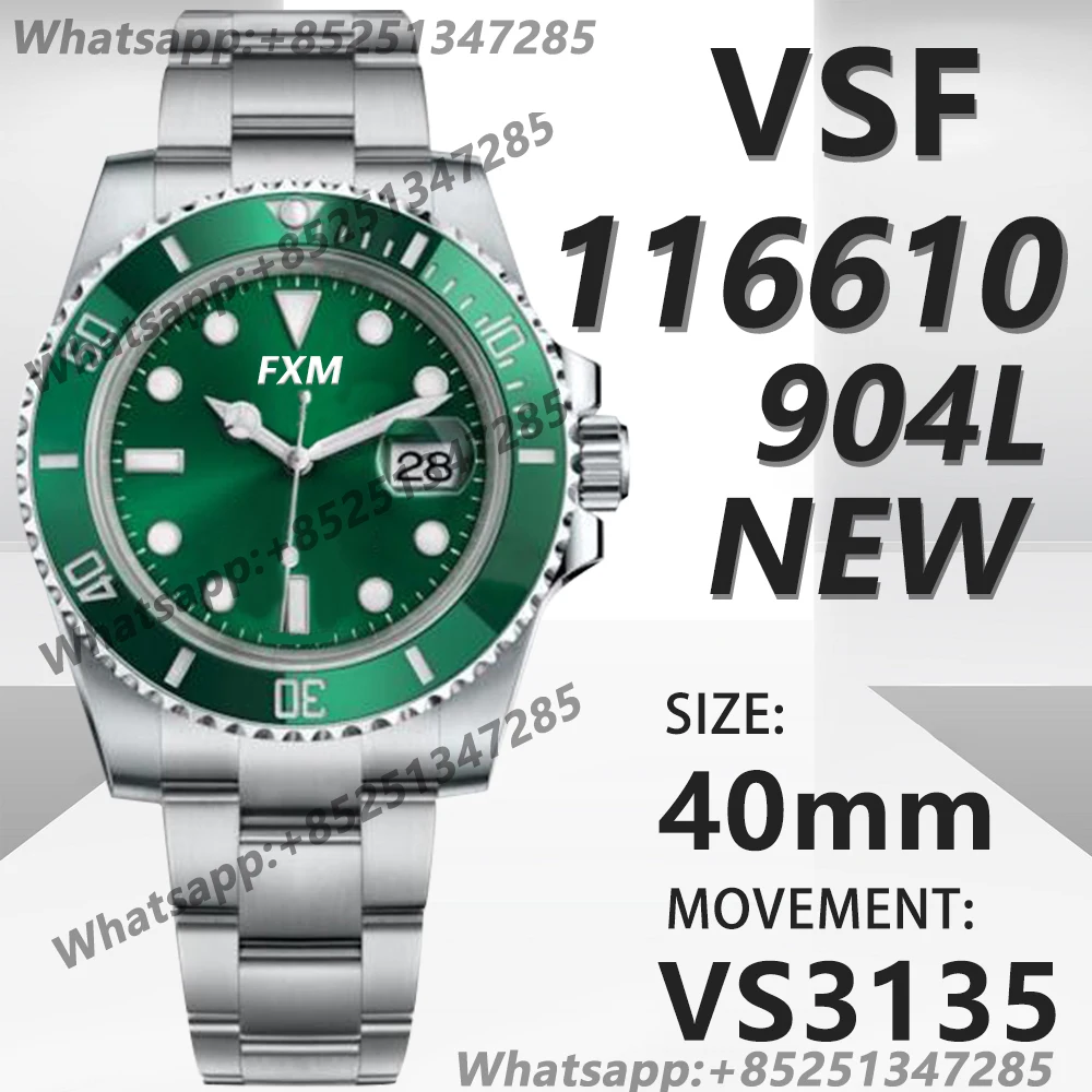 

Men's Automatic Mechanical Submariner 116610 40mm Noob V12 V11 904L AAA Replica Watch Super Clone Clean VSF Top Luxury Brand ARF