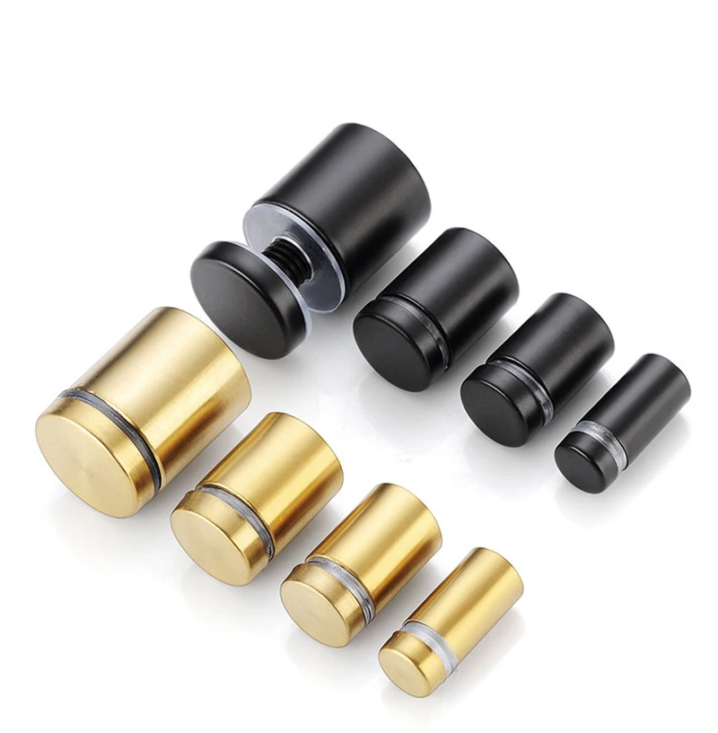 

12 шт., акриловая фоторамка, стеклянная вывеска, стойка для гвоздей, настенное крепление, держатель из нержавеющей стали, рекламный крепежный винт