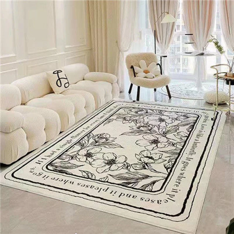 

Plush Fluffy Big Carpets Rug in Living Room Decoration Bedroom Large Rugs Lounge Rug Home Room Decor Children Play Floor Mats