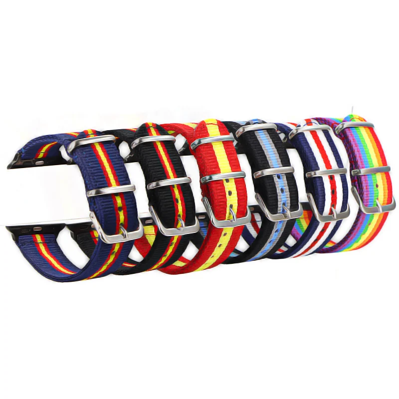 Ремешок для apple watch band apple watch 4 5 3 ремешок 44 мм/40 мм iwatch band 5 42 мм 38 мм correa pulseira нейлоновый ремешок для часов