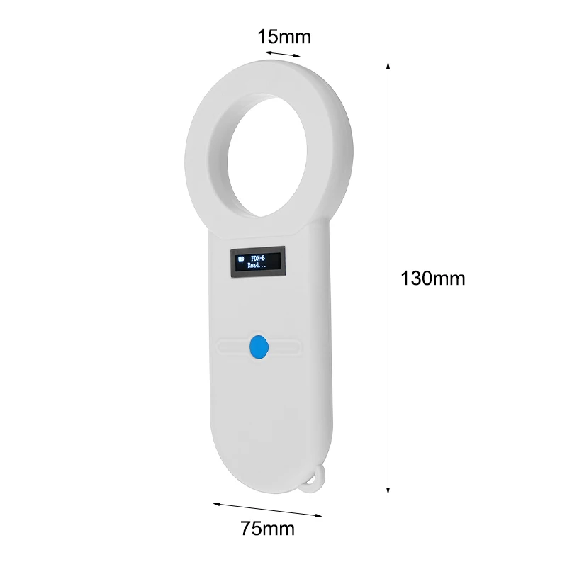 OLED Display Pet Scanner ISO11784/5 Animal ID Reader Chip Transponder USB RFID Handheld Microchip For Dog Cats Horse |