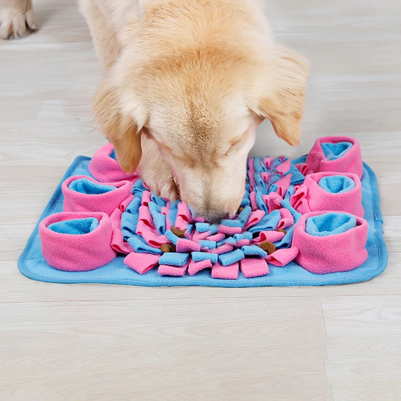 

Interactive Dog Toys Pet Snuffle Mat Feeding Training Mat Dog Nosework Feed Mat Encourages Natural Foraging Skills