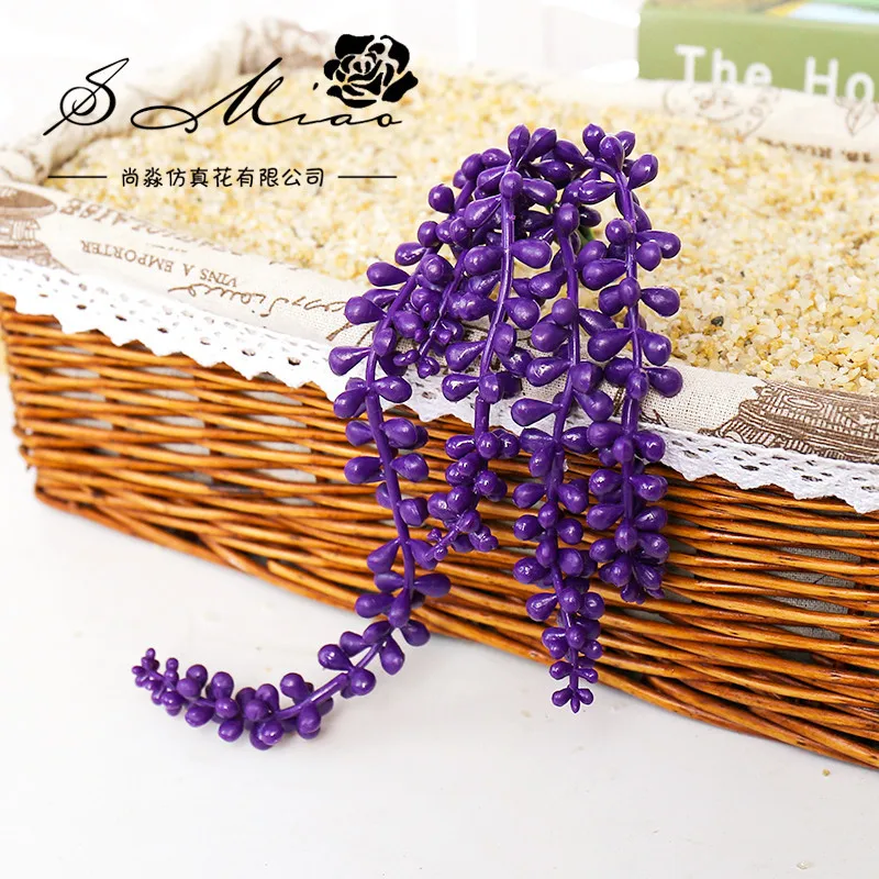 Description Picture 5 of item1pc Artificial Succulent Plants DIY Home Office Garden Decor Wall Plants Artificial Flower String Wall Hanging Plants Succulents