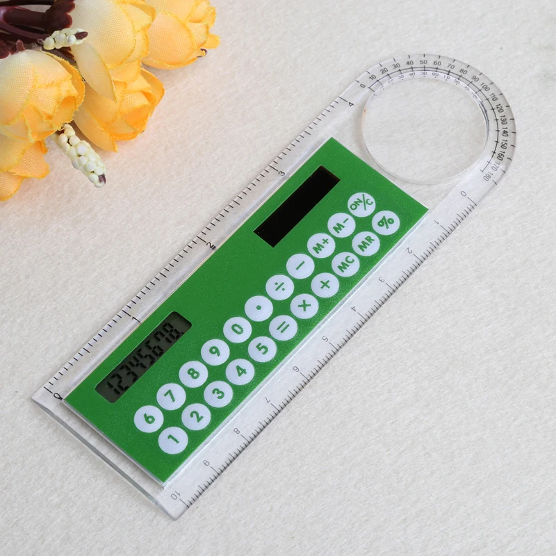 10cm Ruler Mini Digital Calculator 2 in 1 Kid Stationery School Office Gifts | Компьютеры и офис