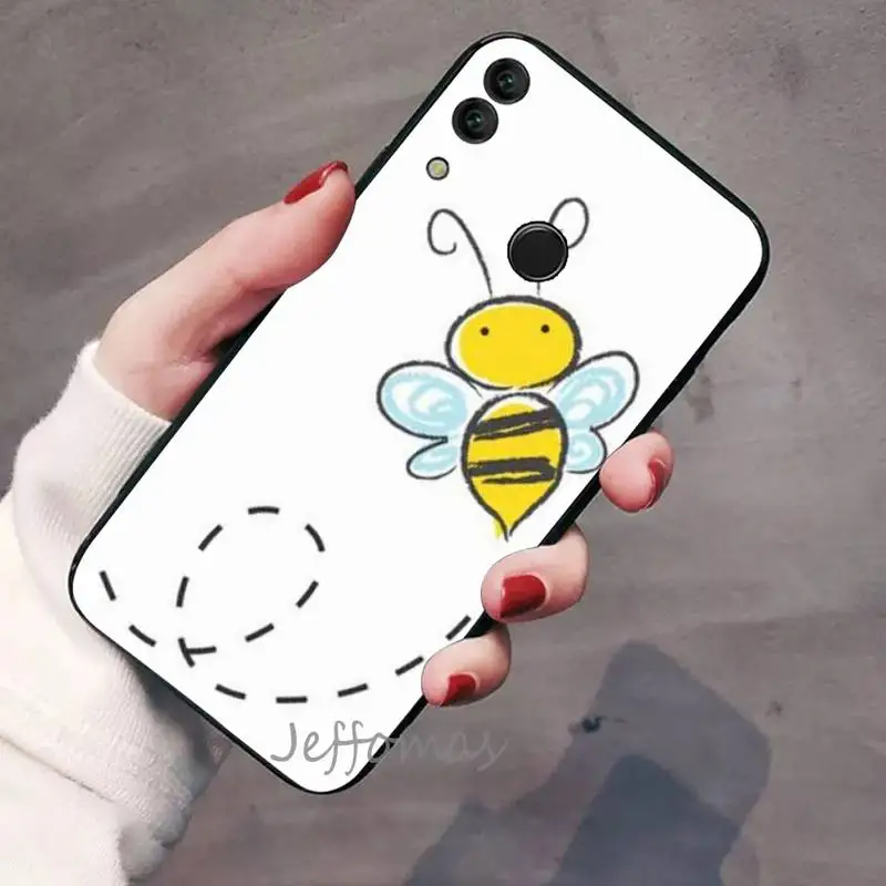 

Design Cute cartoon animal bee Phone Case For Huawei Honor view 7a5.45inch 7c5.7inch 8x 8a 8c 9 9x 10 20 10i 20i lite pro