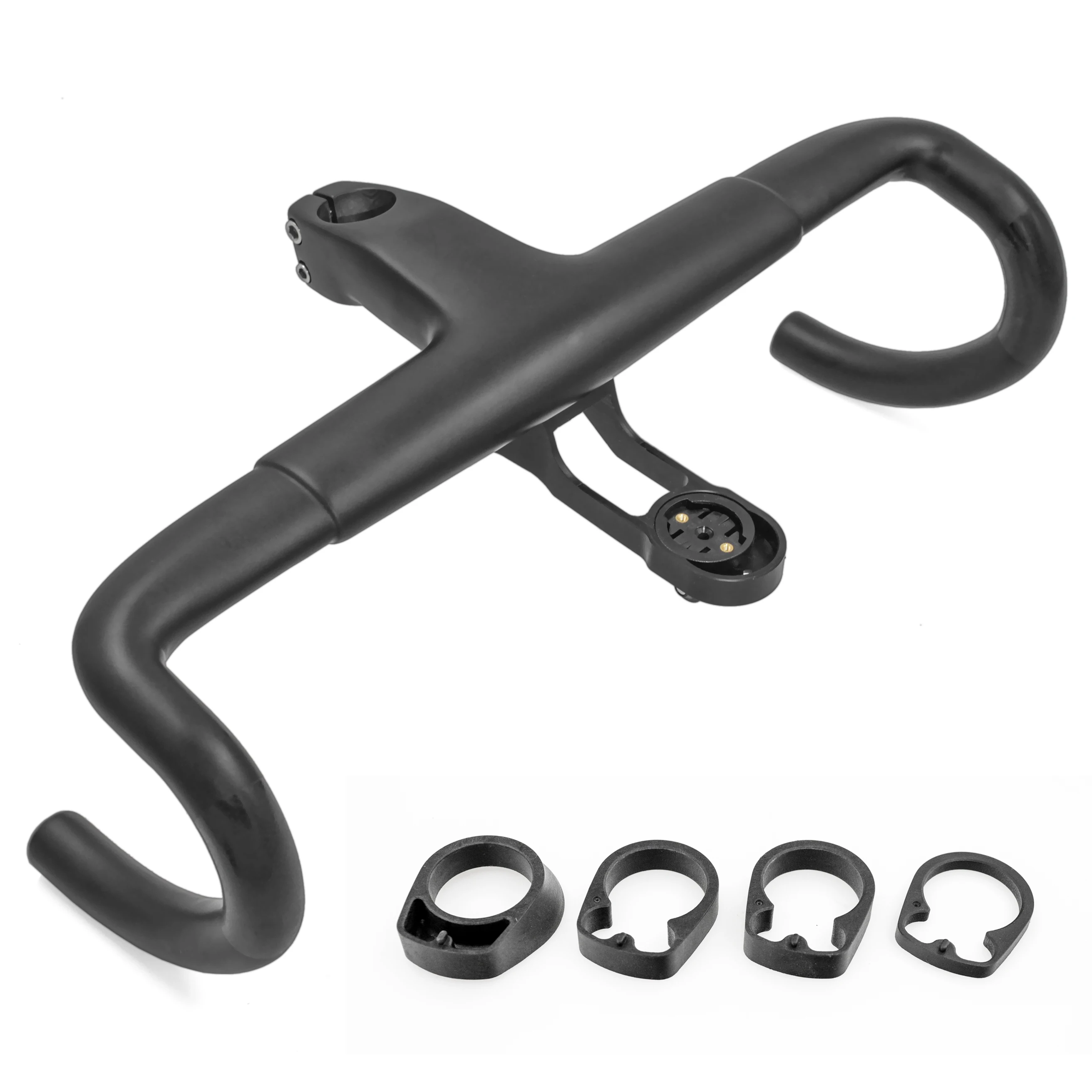 

2021 NEW Aero Integrated Road Bicycle Handlebars T800 UD Carbon 380/400/420/440mm x 80/90/100/110/120mm