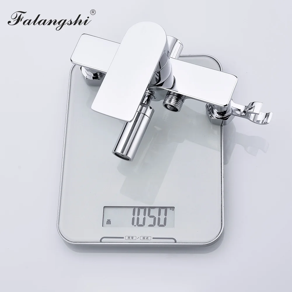 Хромированный смеситель для душа и ванны Настенный комплект тропического ванной