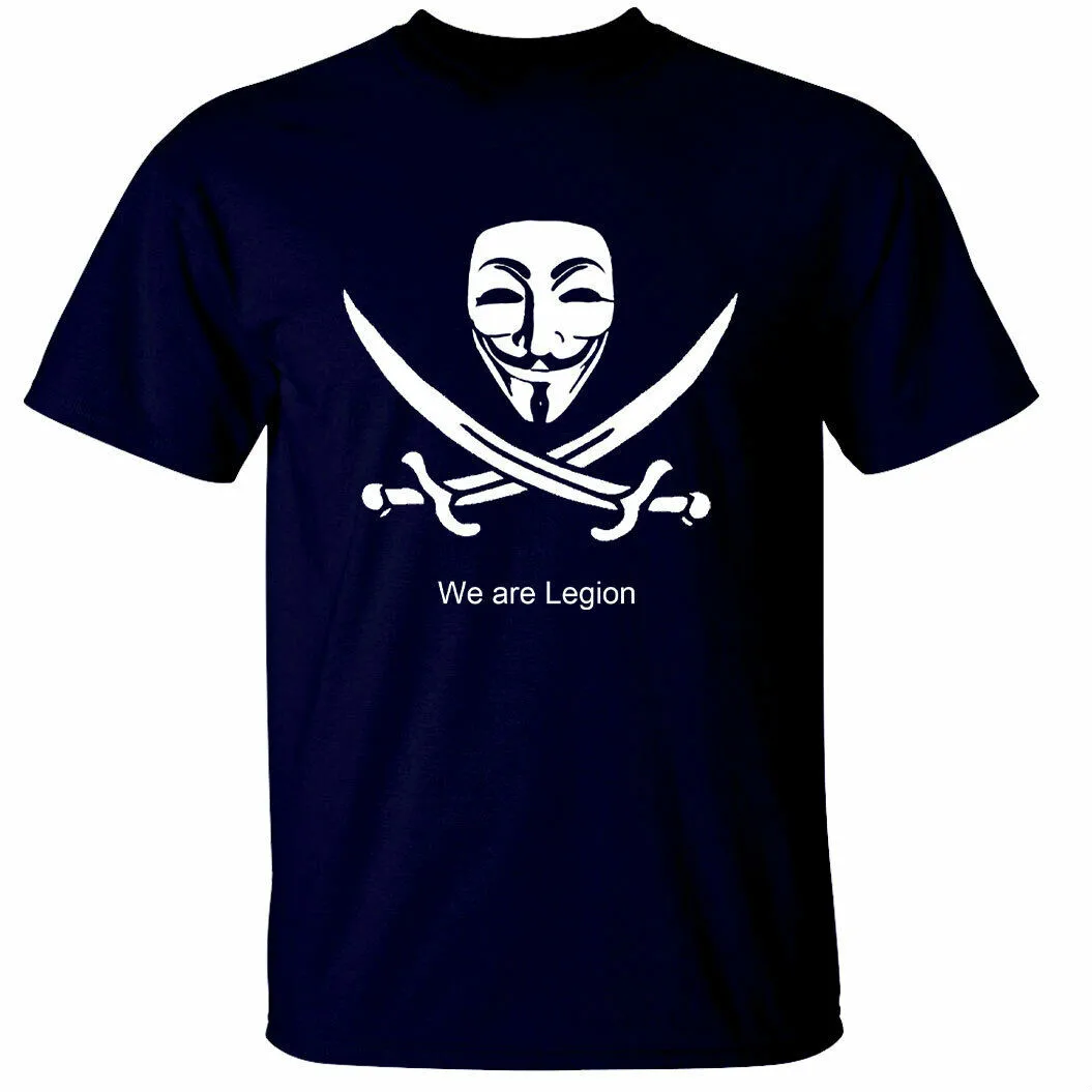 

We Are Legion. Creative Design Computer Hacker Anonymous T-Shirt. Summer Cotton Short Sleeve O-Neck Mens T Shirt New S-3XL