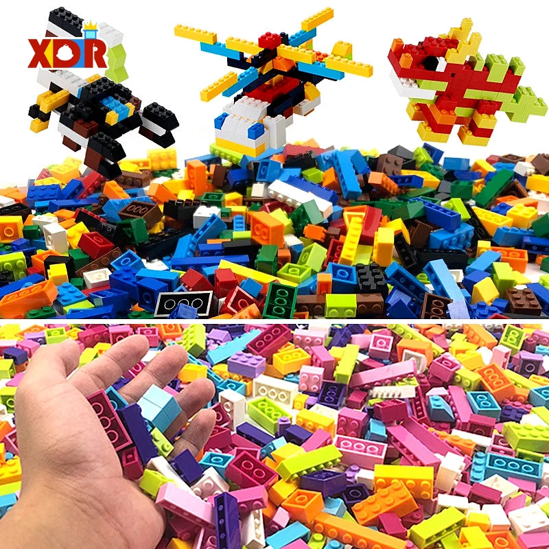 

500/ 1000PCS Blocks DIY Creative Bricks Accessories City Building Blocks Bulk Set Toys For Kids Educational Toy Christmas Gift