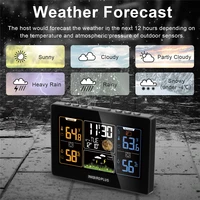 inkbird 3 in 1 weather station wireless barometer thermometer hygrometer indoor outdoor forecast sensor w calendar atomic clock