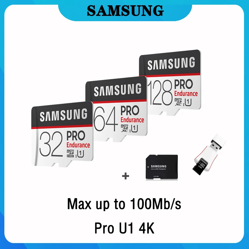 SAMSUNG PRO Micro SD 128 ГБ 32 64 Гб U1 4K класс 10 карта памяти SD/TF флэш карты microSD для