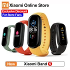 Браслет Xiaomi Mi Band 5, 4 цвета, сенсорный экран, фитнес-трекер, Bluetooth, спортивный монитор, водонепроницаемые смарт-браслеты