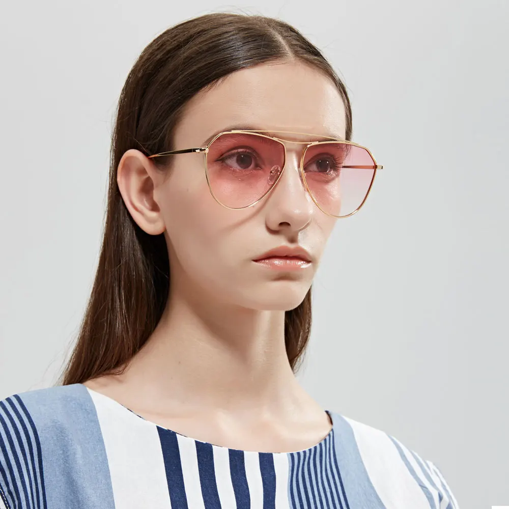 2019 трендовые солнцезащитные очки Классические модные ретро двойной луч океан