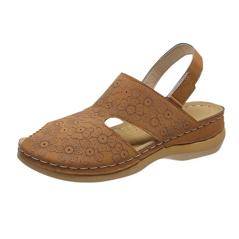 

New Fashion Women Sandals Waterproo Round Female Flat Sandals Women Slippers Casual Comfortable Summer Sandalias Zapatos Mujer