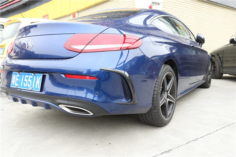 Спойлеры для Mercedes Benz W205 C Class купе C200 C300 C63 2015 2019 спойлер из углеродного волокна с