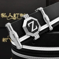 designer belts men high quality genuine leather fashion z belt men luxury brand cowskin casual white waist strap ceinture homme