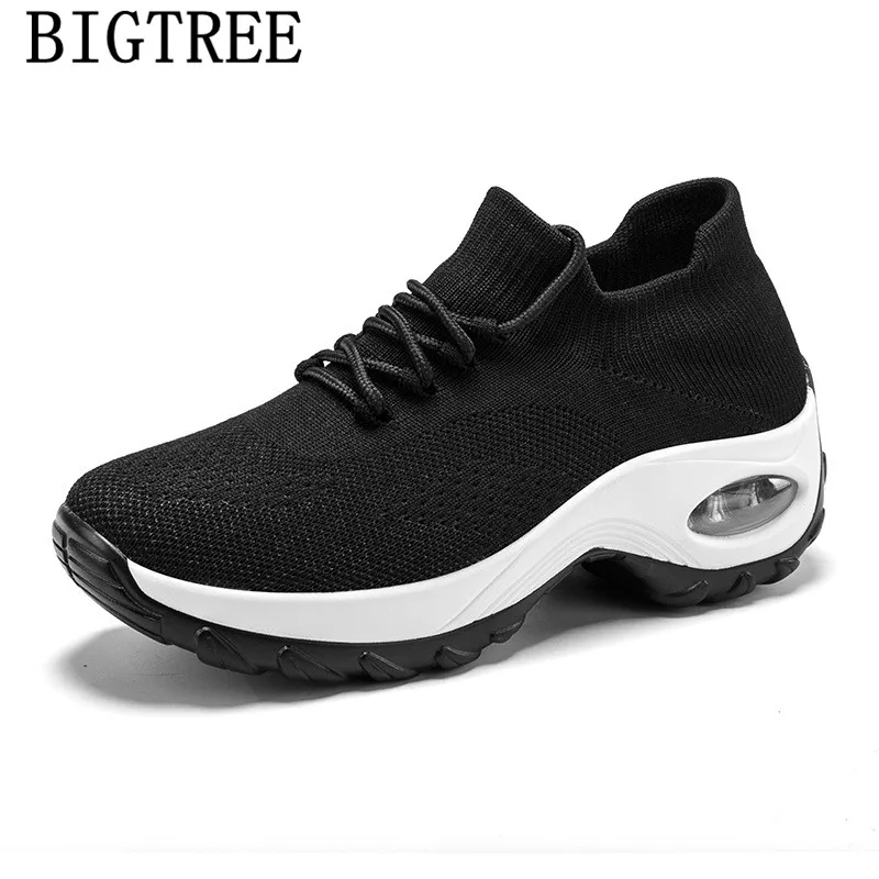 Кроссовки носки женские повседневные зеленые дизайнерские модная обувь на