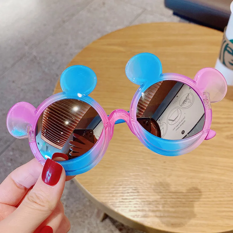 

2021 Baby Boys Girls Star Cartoon Round Colors Sunglasses Children UV400 Goggles Outdoor Kids Summer Beach Holiday Eyewear