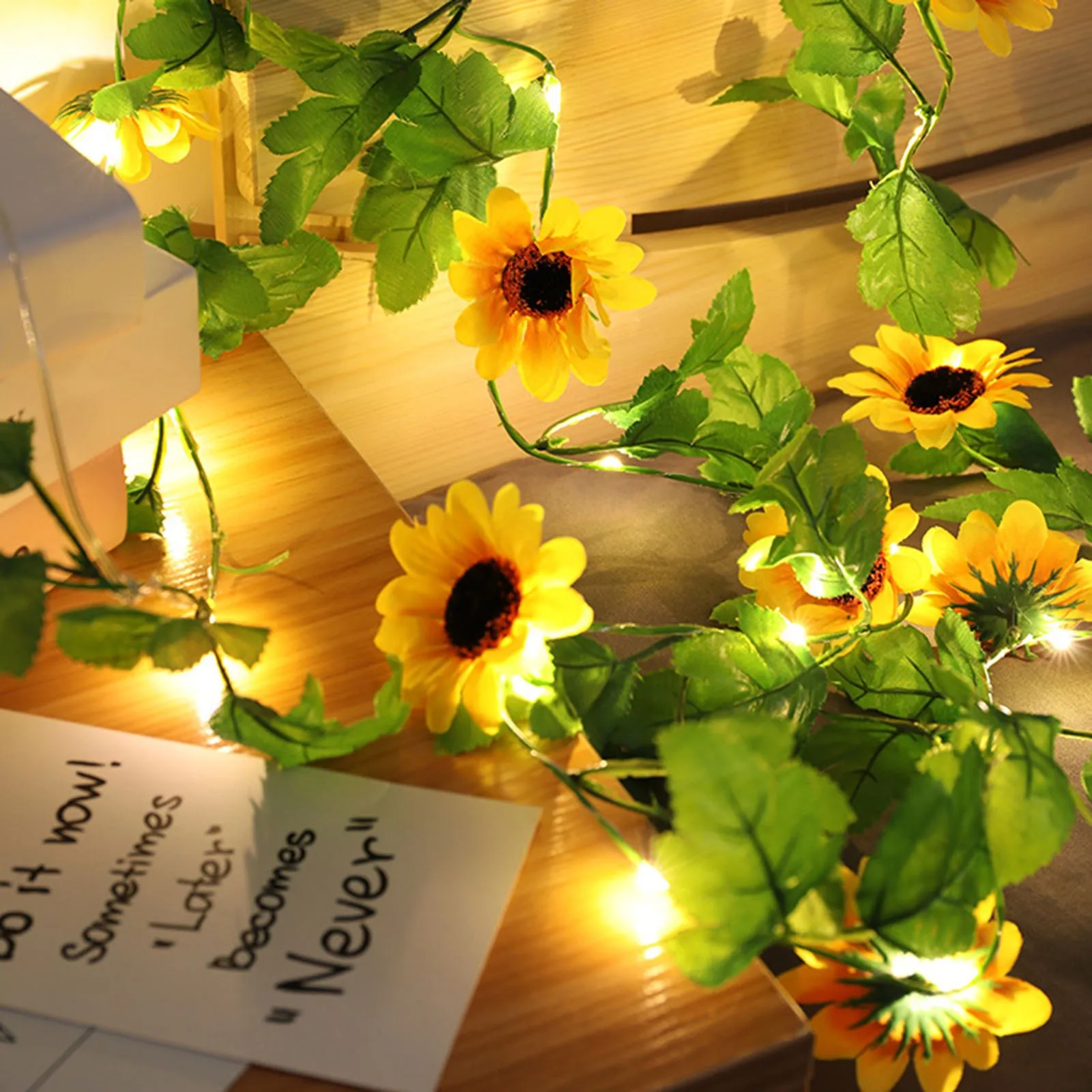 

Room Decor Aesthetic Xmas Party Coppers Room Lighting Wire Artificial Flower Rattan Light String Outdoor Fairy Garden Decorative