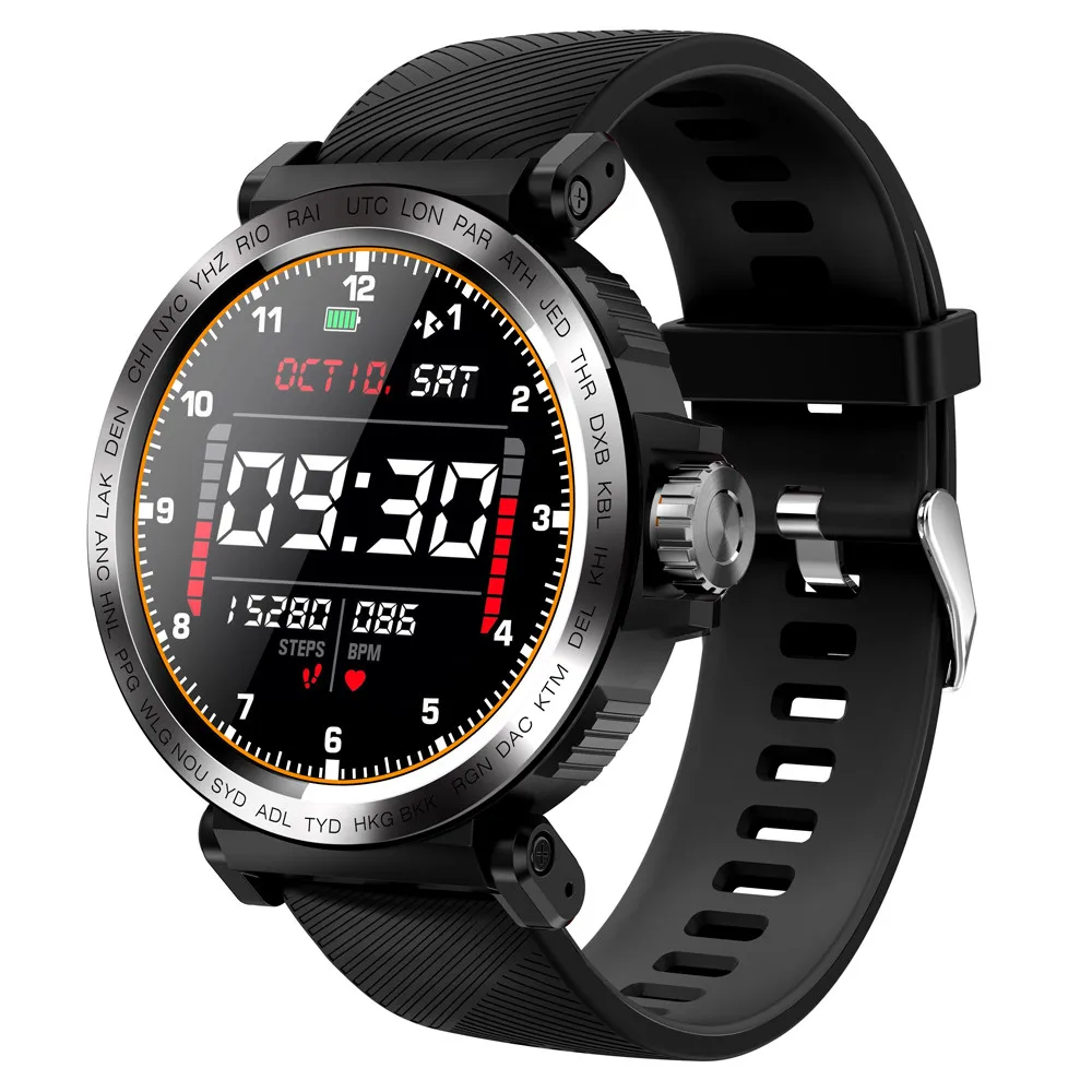 

2020 new S18 Full Screen Touch Smart Watch IP68 waterproof Men Sports Clock Heart Rate Monitor Smartwatch for IOS Android phone