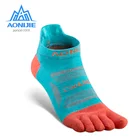 AONIJIE 3 пары быстросохнущие низкие спортивные носки ультралегкие четверти носков пять пальцев для тропы бега марафона гонки E4801 E4802