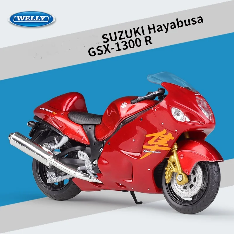 

Красная модель автомобиля Welly 1:18 Suzuki Hayabusa GSX 1300R
