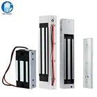 DC12V электромагнитный замок 180 кг350lbs Электрический магнитный замок Водонепроницаемый Электронные дверные замки 60 кг 280 кг600lbs усилие зажима