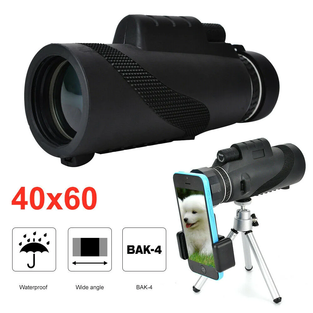 

Powerful Monocular Long Range 1000m Telescope For Smartphone 40X60 Military Spyglass Zoom High Quality HD Hunting Optics Scope