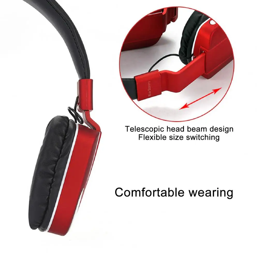 BS77 3 5 мм наушники Bluetooth 4 1 светящиеся из АБС пластика Hi Fi тяжелый бас стерео музыка