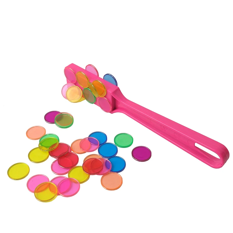 Обучающие игрушки набор магнитных палочек с прозрачными цветными счетными