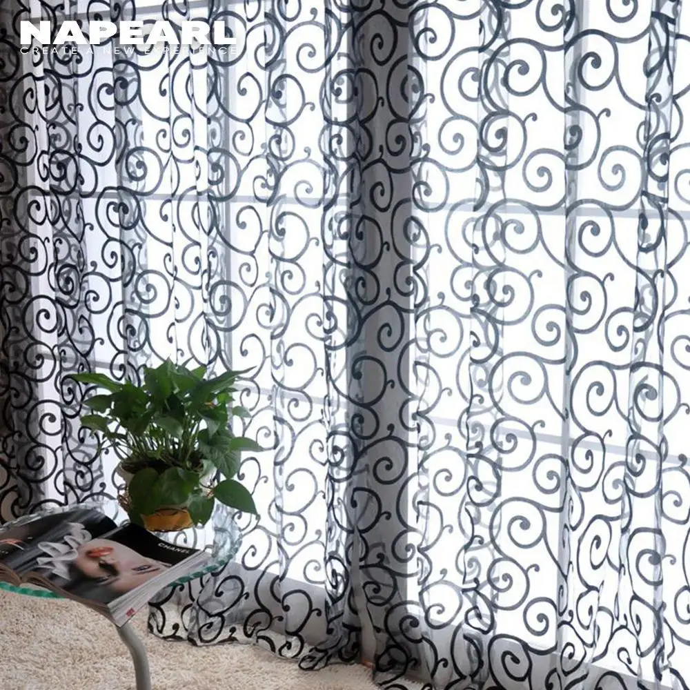 NAPEARL 1 Piece Fashion Curtain Window Screening Finished Product Quality Fabrics for Balcony Kitchen Decoration | Дом и сад