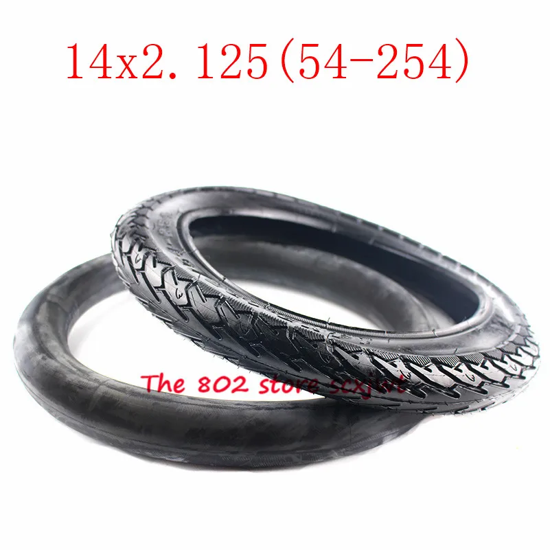 inner and outer Размер 14 x2.125 покрышка для электроскутера 14*2,125 покрышка для шин подходит для многих газовых электрических скутеров 14 дюймов E-bike колеса шины - Цвет: inner and outer