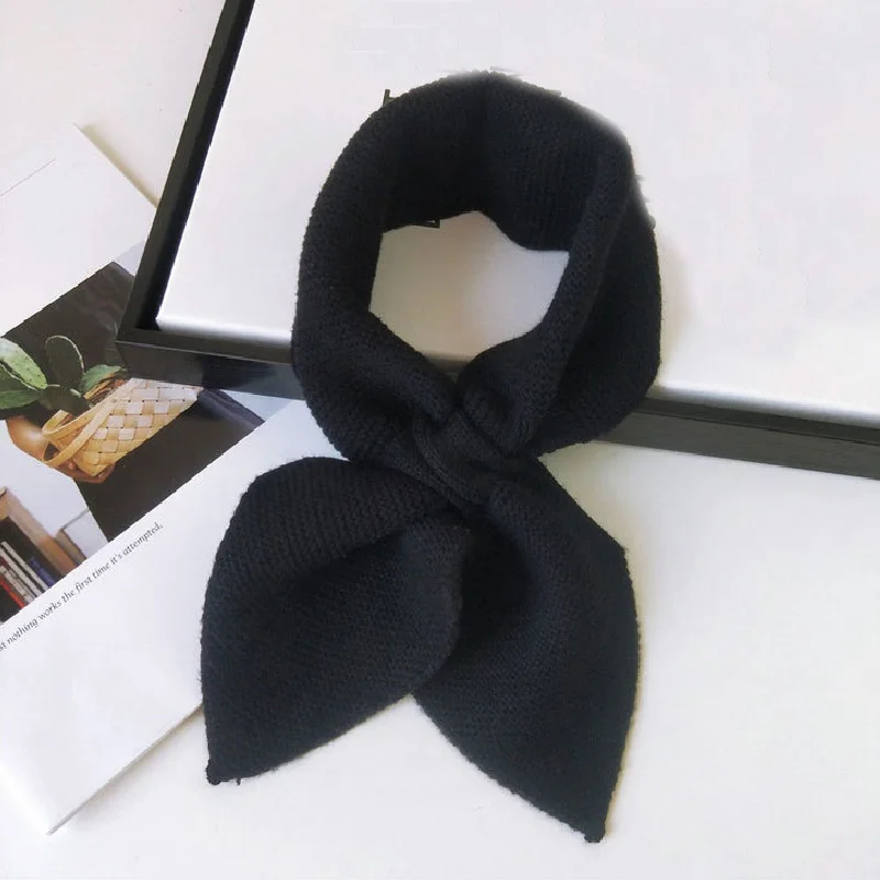 Женские разноцветные шерстяные вязаные шарфы для женщин и девушек теплый